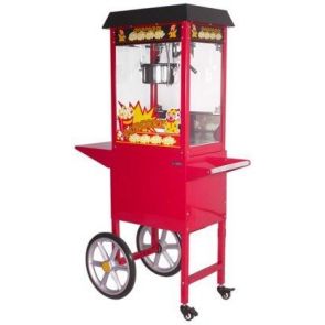PROFESSIONAL POP CORN MACHINE WITH TROLLEY